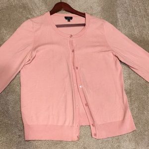 Talbots pink cardigan